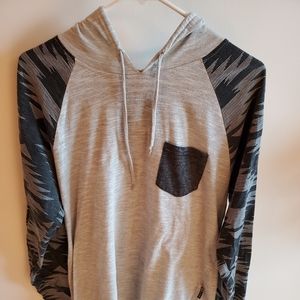 Brooklyn long sleeve tee with hoodie